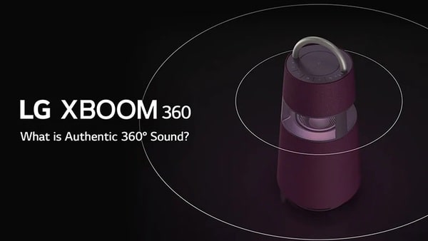 Loa Bluetooth LG Xboom 360 RP4 có hình dáng thiết kế độc lạ trên thị trường